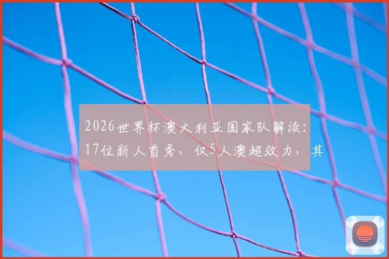 2026世界杯澳大利亚国家队解读：17位新人首秀，仅5人澳超效力，其他球员去向与阵容分析